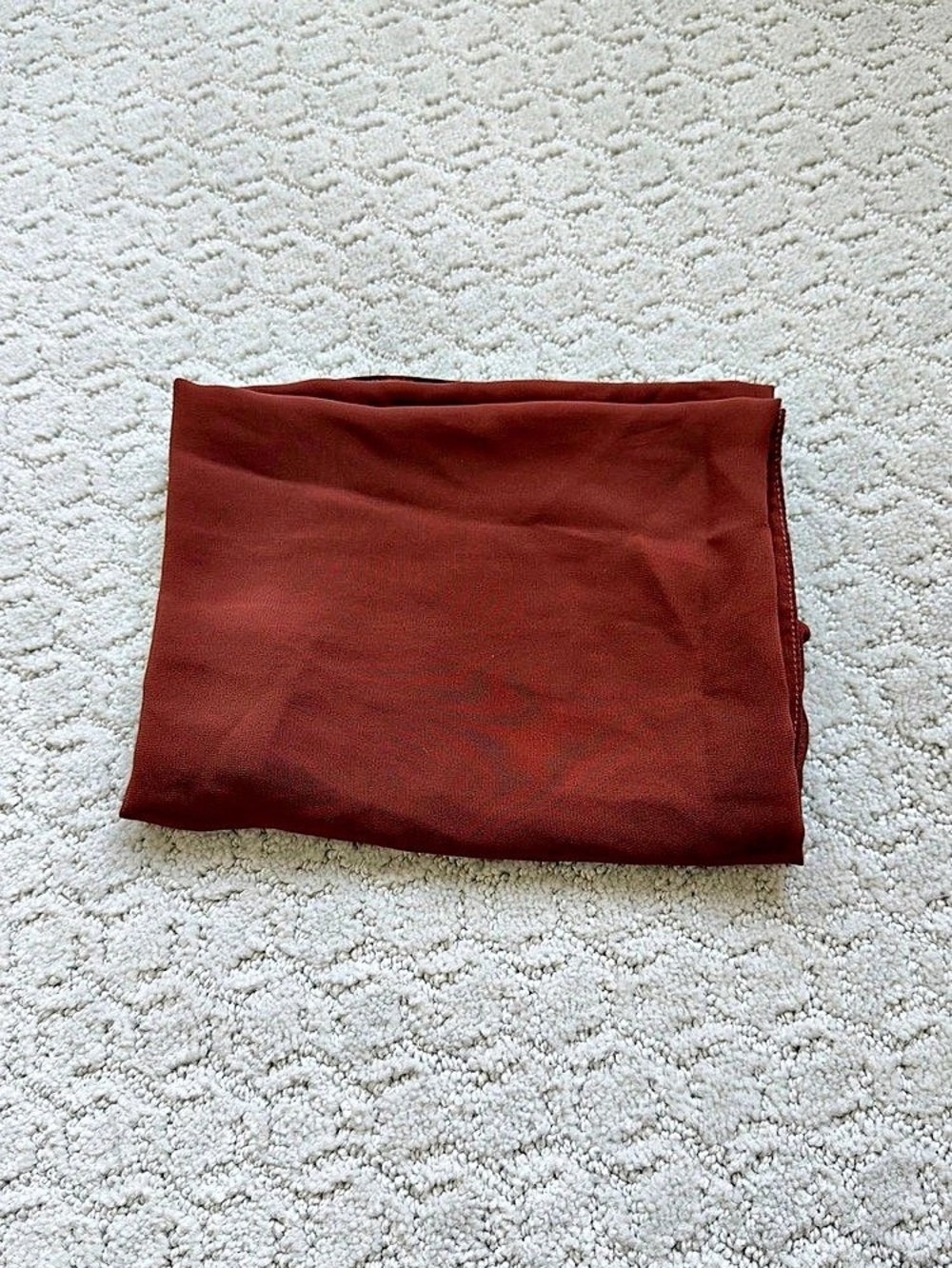 Reddish-Brown hijab, material is chiffon